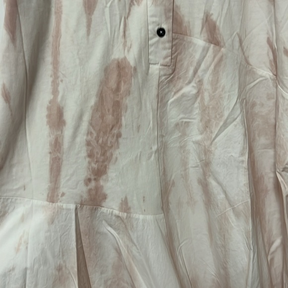 Zara pink & white tie-dye dress, size L, NWT - Picture 4 of 7